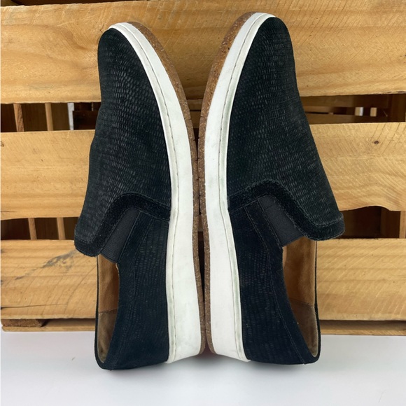 Aetrex Kenzie black animal print slip-on comfort sneakers size 10 - Picture 7 of 11